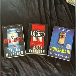 Freida McFadden book lot: The Coworker, The Locked Door, and The Housemaid